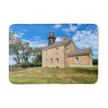 Old Field Point Lighthouse, New York Bath Mat