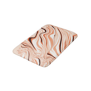 Tapis De Bain Ongles dans les tons beige, cylindre marron incurv
