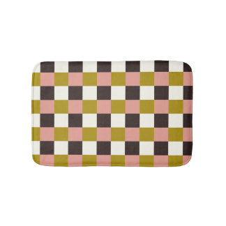 Tapis De Bain Or rose chocolat ivoire