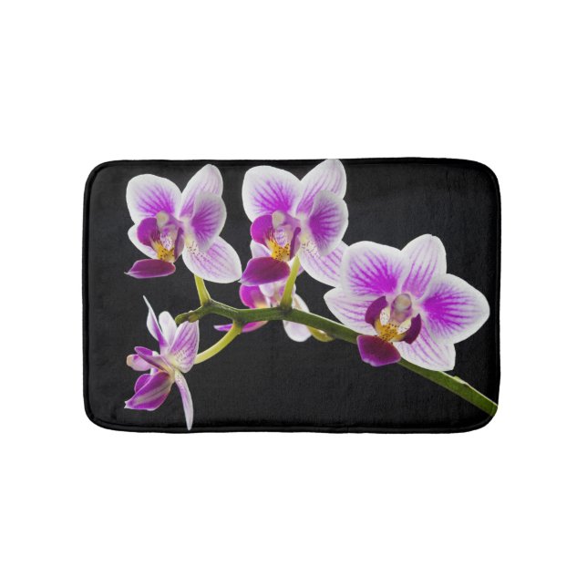 Tapis De Bain Orchidée blanche et violette (Devant)