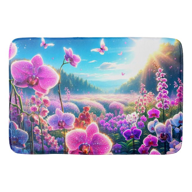 Tapis De Bain Orchidées roses (Devant)