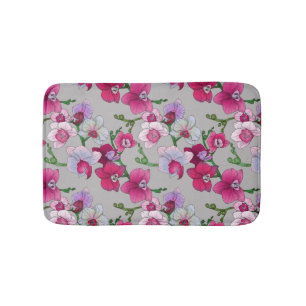 Tapis De Bain Orchidées roses en fleur