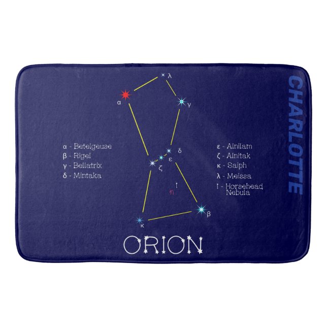 Tapis De Bain Orion de constellation de l'hémisphère nord (Devant)