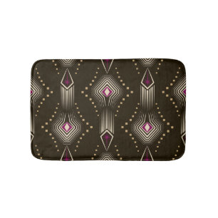 Tapis De Bain Ornement géométrique Art déco antique