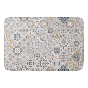 Tapis De Bain Ornement traditionnel portugais et espagnol Boho