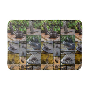 Tapis De Bain **"Otterly Adorable : Un collage photo de Otters