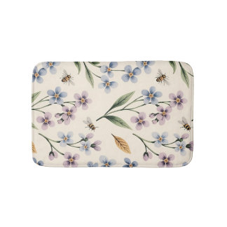 Tapis De Bain Oubliez-moi pas les fleurs Douche rideau