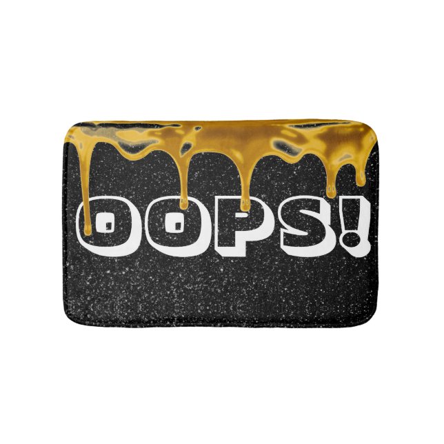 Tapis De Bain OUPS ! Drôle Peinture déverser Parkle Bain Mat (Devant)