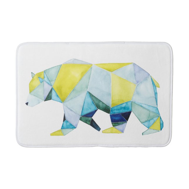 Tapis De Bain Ours géométrique (Devant)