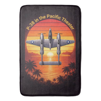 Tapis De Bain P-38 Lightning dans le Pacifique