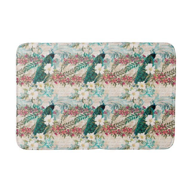 Tapis De Bain Pacock Floral (Devant)