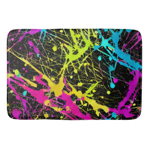 Tapis De Bain Paint Neon brillant