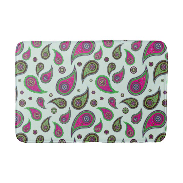 Tapis De Bain Paisley Design Bath Mat (Devant)