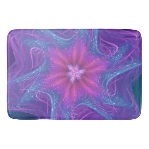 Tapis De Bain Palette Cyan Delicate Fractée De Mat De Bain