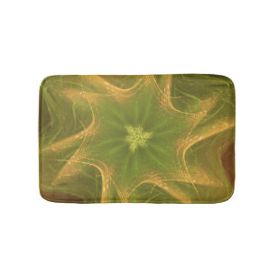 Tapis De Bain Palette verte fractée de la couche de mat de bain