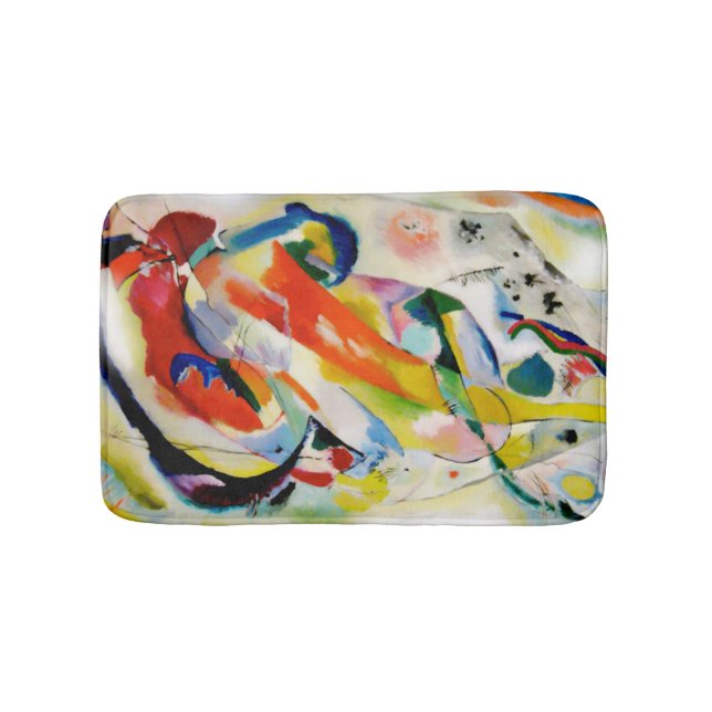 Tapis De Bain Panneau mural abstrait PixDezines Kandinsky 1914 (Devant)