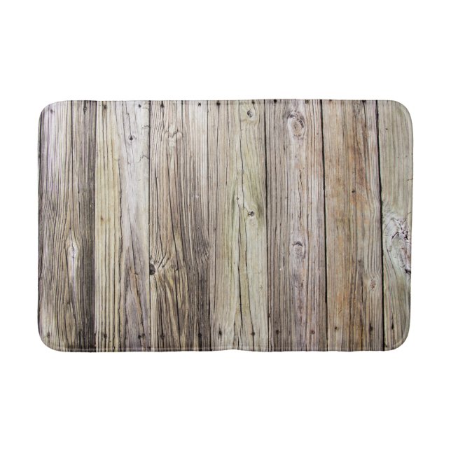 Tapis De Bain Panneaux patinés en bois avec patine rustique (Devant)