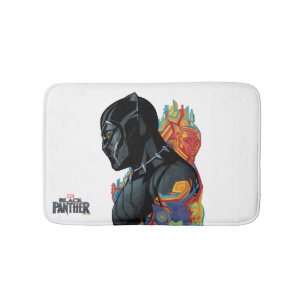 Tapis De Bain Panthère noire   Graffiti de la tribu Black Panthe