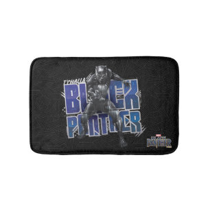Tapis De Bain Panthère noire   T'Challa - Graphique de panthère 