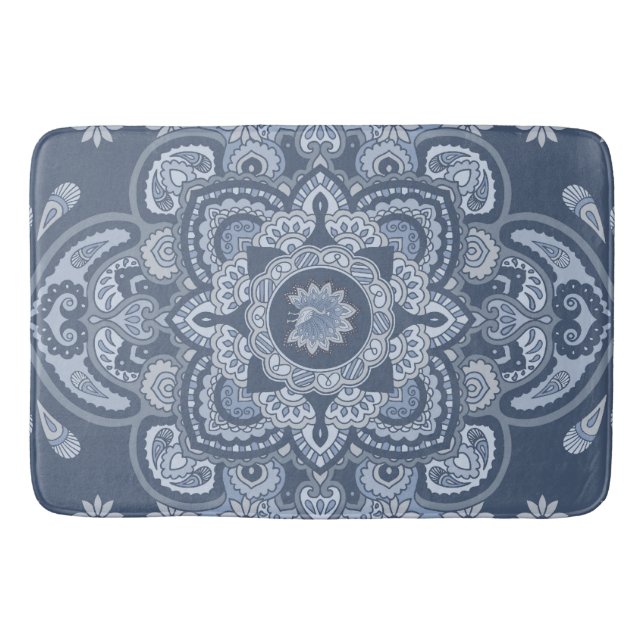 Tapis De Bain Paon persan bleu (Devant)