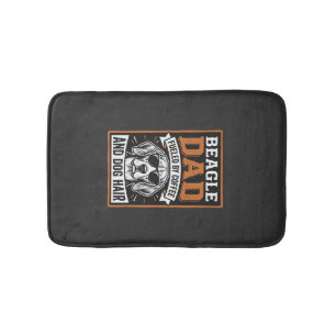 Tapis De Bain Papa Beagle alimenté par le café et les poils de c