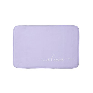 Tapis De Bain Papier à en-tête monogramme féminin écriture moder
