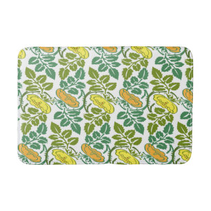 Tapis De Bain Papier peint floral Art Nouveau Buttercup damassé