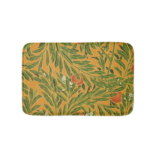 Tapis De Bain Papier peint Vintage Orange Tree Motif Art Nouveau