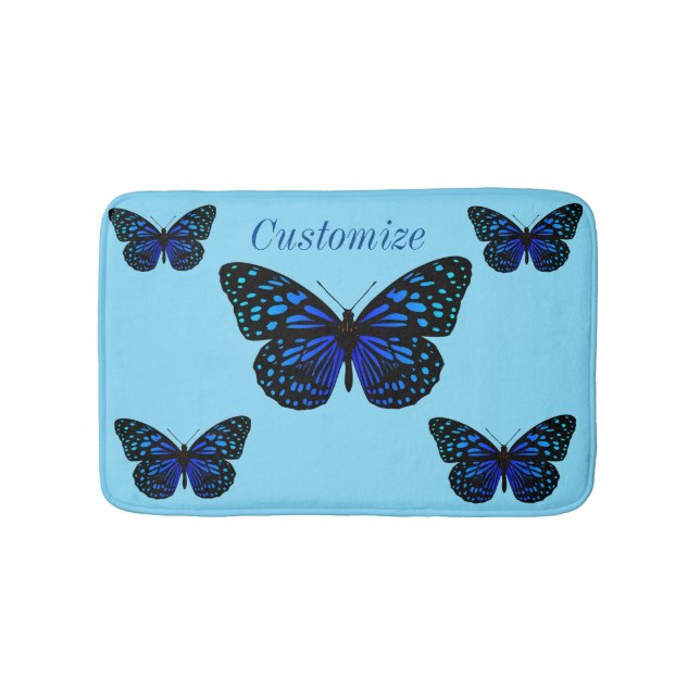 Tapis De Bain Papillon bleu Thunder_Cove (Devant)