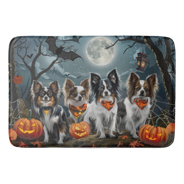 Tapis De Bain Papillon Halloween Éffrayant (Devant)