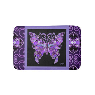 Tapis De Bain Papillon pourpre 31