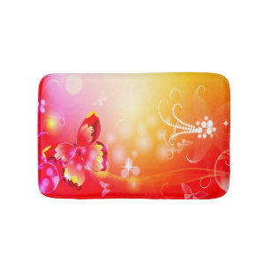 Tapis De Bain Papillon rouge