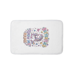 Tapis De Bain Papillons Licorne Connaissent Mon Nom Charmant Art