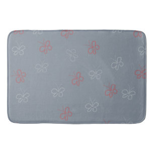 Tapis De Bain Papillons Stars Sage Dusty Blue