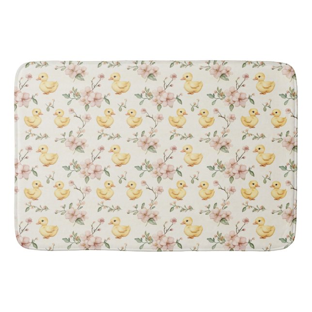 Tapis De Bain Pâques Printemps Duckling Délice (Devant)