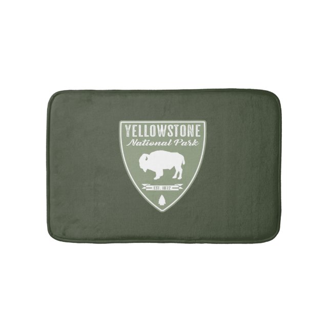 Tapis De Bain Parc national de Yellowstone Bison (Devant)