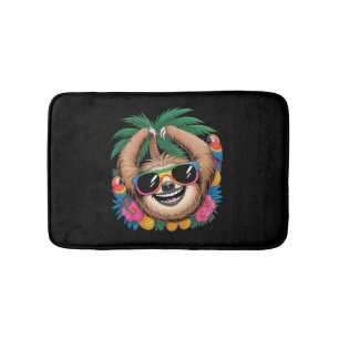 Tapis De Bain Paresseux Tropical Kawaii – Vibrations Étoilées d'