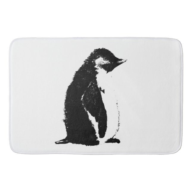 Tapis de bain parfait de pingouin (Devant)