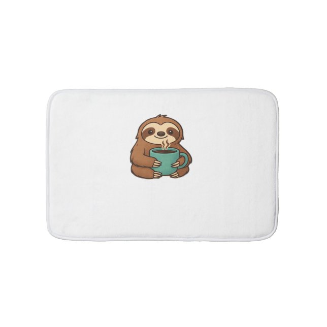 Tapis De Bain Parfum mignonne avec tasse de café - Animal confor (Devant)