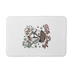 Tapis De Bain Parle Derby à Moi Cheval Mint Julep Vintage Chemis