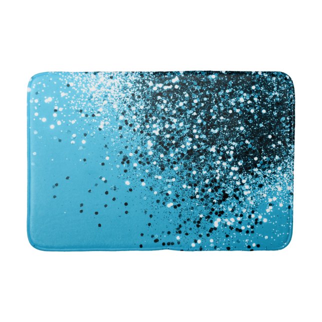 Tapis De Bain Parties scintillant Aqua Blue OCEAN #1 (Devant)