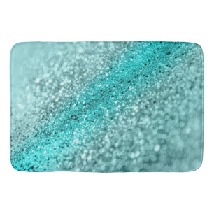 Tapis De Bain Parties scintillant Aqua Ocean Bokeh #1 (Parties s