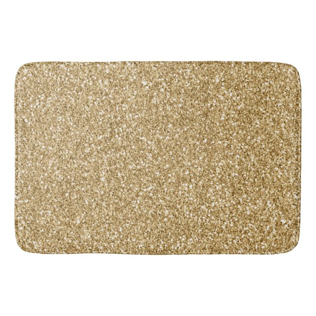 Tapis De Bain Parties scintillant Gold Glitz      (Devant)