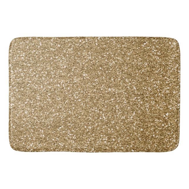 Tapis De Bain Parties scintillant Gold Glitz Glam Sparkle (Devant)