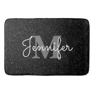Tapis De Bain Parties scintillant noire