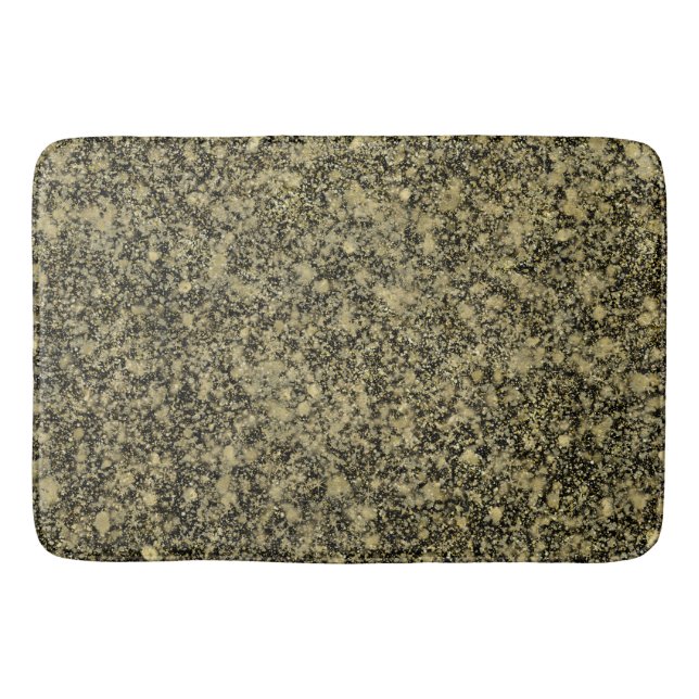 Tapis De Bain Parties scintillant noire et or (Devant)