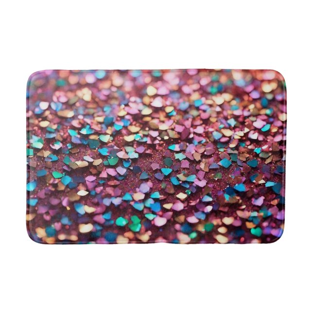Tapis De Bain Parties scintillant Opal Collection holographique  (Devant)