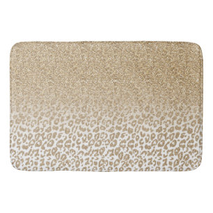 Tapis De Bain Parties scintillant or branchée et dégradé Emprein
