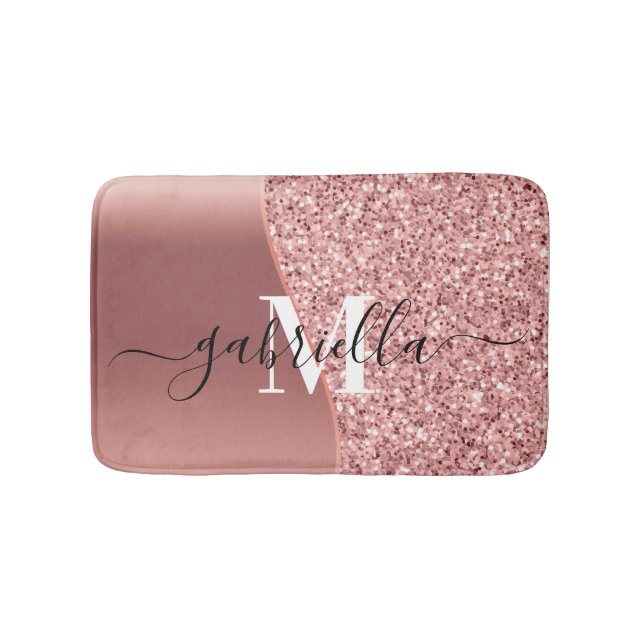 Tapis De Bain Parties scintillant rose or (Devant)