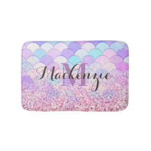 Tapis De Bain Parties scintillant Sirène